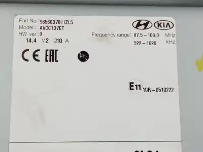 Автозапчастина б/у багатофункційний дисплей для hyundai tucson (tl, tle) 1.6 crdi посилання на oem iam 96560d7811zl5  