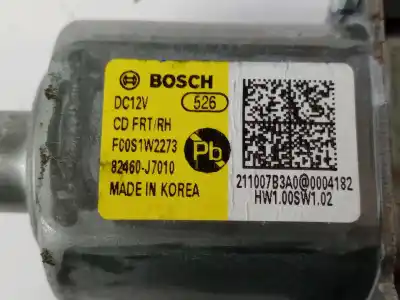 Автозапчасти б/у мотор стекла переднего правого за kia xceed (cd) 1.0 t-gdi ссылки oem iam 82460j7010  
