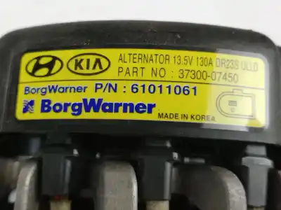 Автозапчастина б/у генератор для kia xceed (cd) 1.0 t-gdi посилання на oem iam 3730007450  