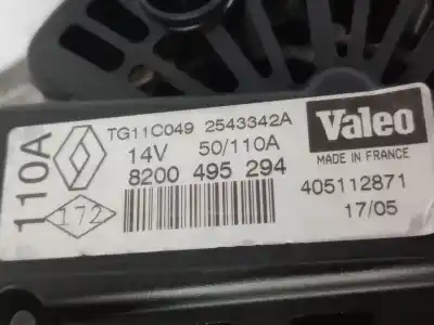 Автозапчастина б/у генератор для renault megane ii ranchera familiar (km0/1_) 1.9 dci (kmrg, km1g, km0g, km2c) посилання на oem iam 8200495294  2543342a