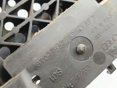 Peça sobressalente para automóvel em segunda mão puxador exterior dianteiro esquerdo por audi a5 (8t3) 2.7 tdi referências oem iam 8t02837885  