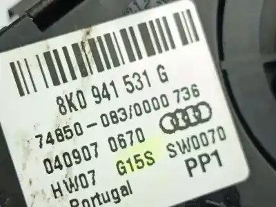 Second-hand car spare part headlights switch for audi a5 (8t3) 2.7 tdi oem iam references 8k0941531g  