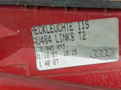 Second-hand car spare part interior left tailgate light for audi a5 (8t3) 2.7 tdi oem iam references 8t0945093  