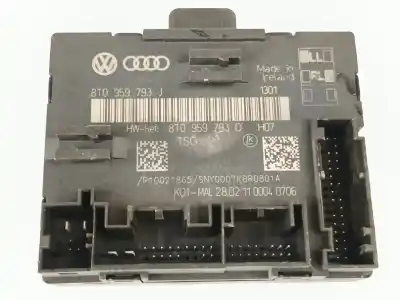 Peça sobressalente para automóvel em segunda mão módulo electrónico do fecho central por audi a5 (8t3) 2.7 tdi referências oem iam 8t0959793d  