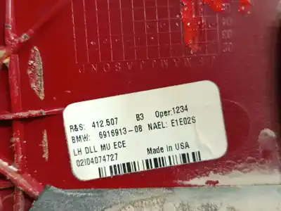 Peça sobressalente para automóvel em segunda mão farolim interior traseiro esquerdo por bmw x5 (e53) 3.0 d referências oem iam 6916913  