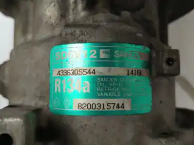 Peça sobressalente para automóvel em segunda mão compressor de ar condicionado a/a a/c por renault clio ii (bb_, cb_) 1.5 dci (b/cb08) referências oem iam 8200315744  