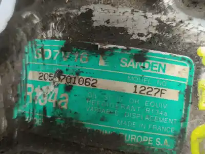 Second-hand car spare part air conditioning compressor for citroen jumpy (u6u_) 1.9 td oem iam references 1227f  