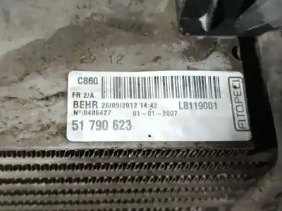 Автозапчастина б/у водяний радіатор для fiat fiorino monospace (225_) 1.3 jtd multijet (225bxb1a, 225bxb11) посилання на oem iam 51790623  