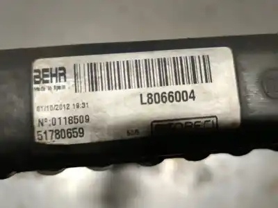 Peça sobressalente para automóvel em segunda mão radiador de água por fiat fiorino monospace (225_) 1.3 jtd multijet (225bxb1a, 225bxb11) referências oem iam 51780659  