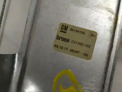 Автозапчастина б/у регулятор скла заднього правого для opel astra k (b16) 1.4 turbo (68) посилання на oem iam 39134106  