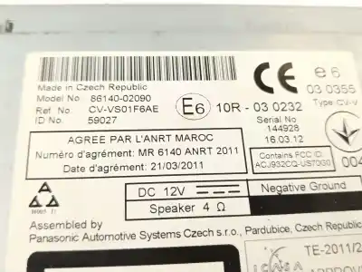 Peça sobressalente para automóvel em segunda mão display gps / multimídia por toyota auris (_e15_) 1.4 d-4d (nde150_) referências oem iam 8614002090  