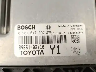 Second-hand car spare part ecu engine control for toyota auris (_e15_) 1.4 d-4d (nde150_) oem iam references 0281017097  8966102y10