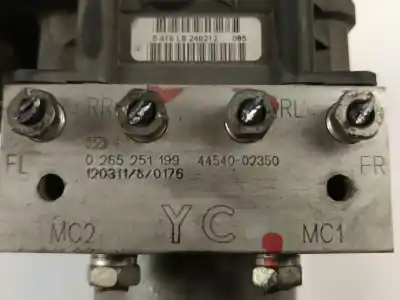 Peça sobressalente para automóvel em segunda mão boitier de commande de abs por toyota auris (_e15_) 1.4 d-4d (nde150_) referências oem iam 0265251199  4454002350