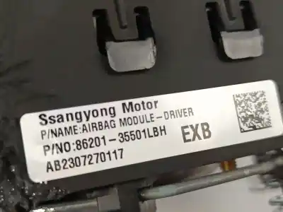 Автозапчасти б/у комплект подушки безопасности за ssangyong tivoli 1.5 ссылки oem iam 8620135501lbh  
