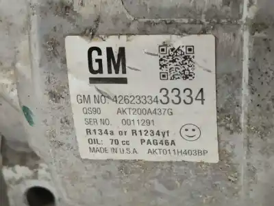 İkinci el araba yedek parçası klima kompresörü için opel mokka / mokka x (j13) 1.4 lpg (_76) oem iam referansları 426233343334  