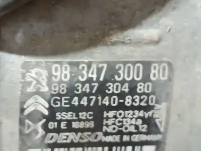 Автозапчасти б/у компрессор кондиционера воздуха за opel corsa f 1.5 (68) ссылки oem iam 9834730080  