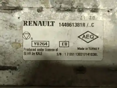 Автозапчастина б/у інтеркулер для renault captur i (j5_, h5_) 1.5 dci 90 посилання на oem iam 144961381r  