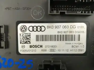 Second-hand car spare part electronic module for audi q5 (8rb) 2.0 tdi quattro oem iam references 8k0907063dg  