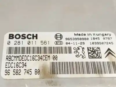 Автозапчастина б/у ебу контролер двигуна для citroen c5 ii (rc_) 1.6 hdi (rc8hzb) посилання на oem iam 0281011561  9658274580