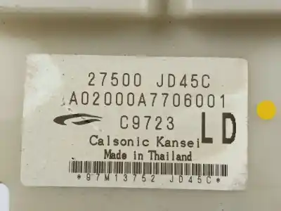 Second-hand car spare part climate control for nissan qashqai / qashqai +2 i (j10, nj10, jj10e) 1.5 dci oem iam references 27500jd45c   Second-hand car spare part climate control for nissan qashqai / qashqai +2 i (j10, nj10, jj10e) 1.5 dci oem iam references 27500jd45c