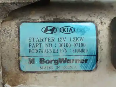 Piesă de schimb auto la mâna a doua electromotor pentru hyundai bayon (bc3) 1.2 mpi referințe oem iam 3610007100   Piesă de schimb auto la mâna a doua electromotor pentru hyundai bayon (bc3) 1.2 mpi referințe oem iam 3610007100