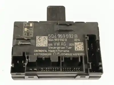 Second-hand car spare part central locking pump for seat leon (5f1) 2.0 tdi oem iam references 5q4959592b