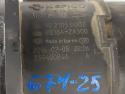 Автозапчастина б/у витратомір повітря для hyundai tucson (tl, tle) 1.7 crdi посилання на oem iam 281642a500  