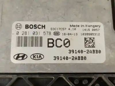 Автозапчасти б/у блок управления двигателем за hyundai tucson (tl, tle) 1.7 crdi ссылки oem iam 0281031578  391402abb0