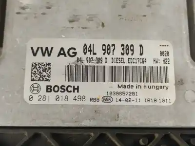 Second-hand car spare part ecu engine control for seat leon (5f1) 2.0 tdi oem iam references 04l907309d  