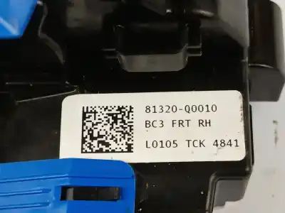 Second-hand car spare part front right door lock for hyundai i20 iii (bc3, bi3) 1.6 t-gdi oem iam references 81320q0010  