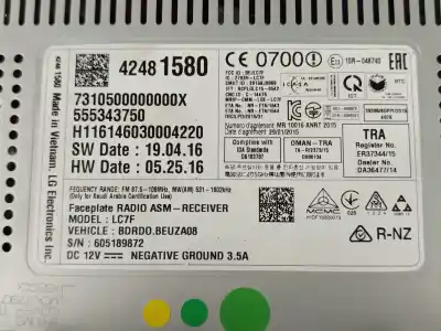 Pezzo di ricambio per auto di seconda mano display multifunzione per opel corsa e (x15) 1.4 (08, 68) riferimenti oem iam 42481580  