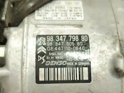 Second-hand car spare part air conditioning compressor for citroen c3 aircross ii (2r_, 2c_) 1.2 puretech 110 (2rhnzb, 2rhnzw, 2rhnpx, 2rhnpj) oem iam references 9834779880  