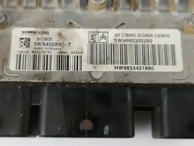 Автозапчастина б/у ебу контролер двигуна для citroen c3 i (fc_, fn_) 1.4 hdi посилання на oem iam 9653451880  