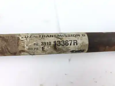 Автозапчастина б/у передня ліва трансмісія для renault scénic iii (jz0/1_) 1.2 tce (jz16) посилання на oem iam 391013387r  