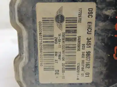 Peça sobressalente para automóvel em segunda mão boitier de commande de abs por mini mini countryman (r60) cooper d referências oem iam 9807162  34519807162