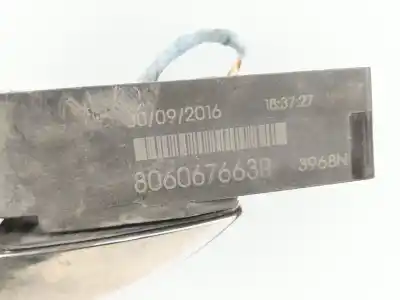 Автозапчастина б/у зовнішня ручка передня прав для renault scénic iv (j9_) 1.5 dci 110 посилання на oem iam 806067663r  