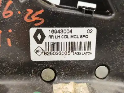 Автозапчасти б/у замок задней левой двери за renault scénic iv (j9_) 1.5 dci 110 ссылки oem iam 825033035r  