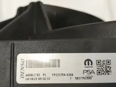 Peça sobressalente para automóvel em segunda mão termoventilador elétrico por jeep avenger (j2) electric referências oem iam 9827752980  