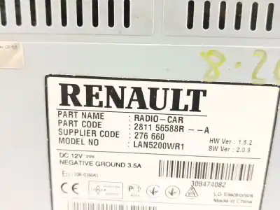 Second-hand car spare part multifunction display for dacia duster (hs_) 1.5 dci oem iam references 281156588r  