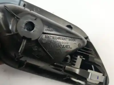 Second-hand car spare part interior left front handle for dacia duster (hm_) 1.3 tce 150 (hmm3) oem iam references 806716534r  