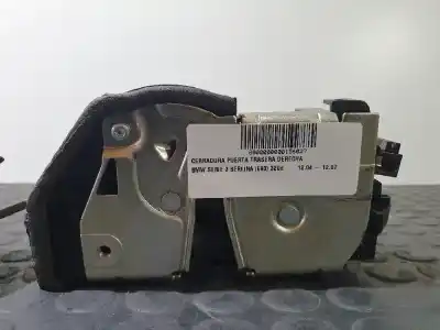 Peça sobressalente para automóvel em segunda mão fechadura da porta traseira direita por bmw serie 3 berlina (e90) 320d referências oem iam   