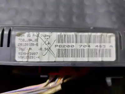Peça sobressalente para automóvel em segunda mão quadrante por renault scenic ii grand confort dynamique 101 cv / 74 kw referências oem iam 8200704463a  