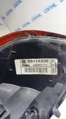 Pezzo di ricambio per auto di seconda mano lampada posteriore sinistra per opel corsa c corsa c riferimenti oem iam 09114336  