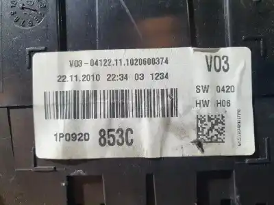 Peça sobressalente para automóvel em segunda mão quadrante por seat leon (1p1) leon 1p1 referências oem iam 1p0920853c  