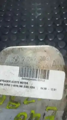 Peça sobressalente para automóvel em segunda mão radiador de óleo do motor por bmw serie 3 berlina (e90) 320d referências oem iam 2247203