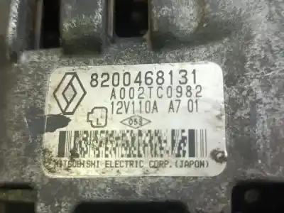 Pezzo di ricambio per auto di seconda mano alternatore per renault kangoo (f/kc0) authentique riferimenti oem iam 8200468131  