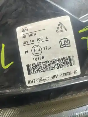 Автозапчасти б/у левая фара за FORD FOCUS BERLINA (CAP) 1.6 TDCi CAT ссылки OEM IAM 10178   Автозапчасти б/у левая фара за FORD FOCUS BERLINA (CAP) 1.6 TDCi CAT ссылки OEM IAM 10178