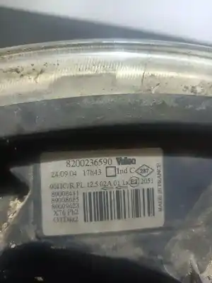 Second-hand car spare part LEFT HEADLIGHT for RENAULT KANGOO  OEM IAM references 8200236590  