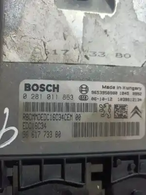 Second-hand car spare part ecu engine control for citroen c4 coupe collection oem iam references 9661773380  0281011863
