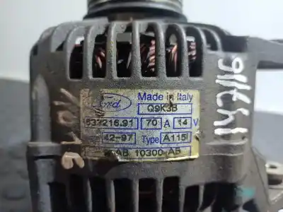 Peça sobressalente para automóvel em segunda mão alternador por ford fiesta courier dx furg. referências oem iam 98ab10300ab